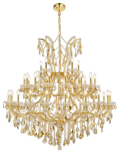 Elegant Lighting 2800G52-GT/RC Maria Theresa 41 Light 52"W - GoldBy Elegant Furniture & Lighting