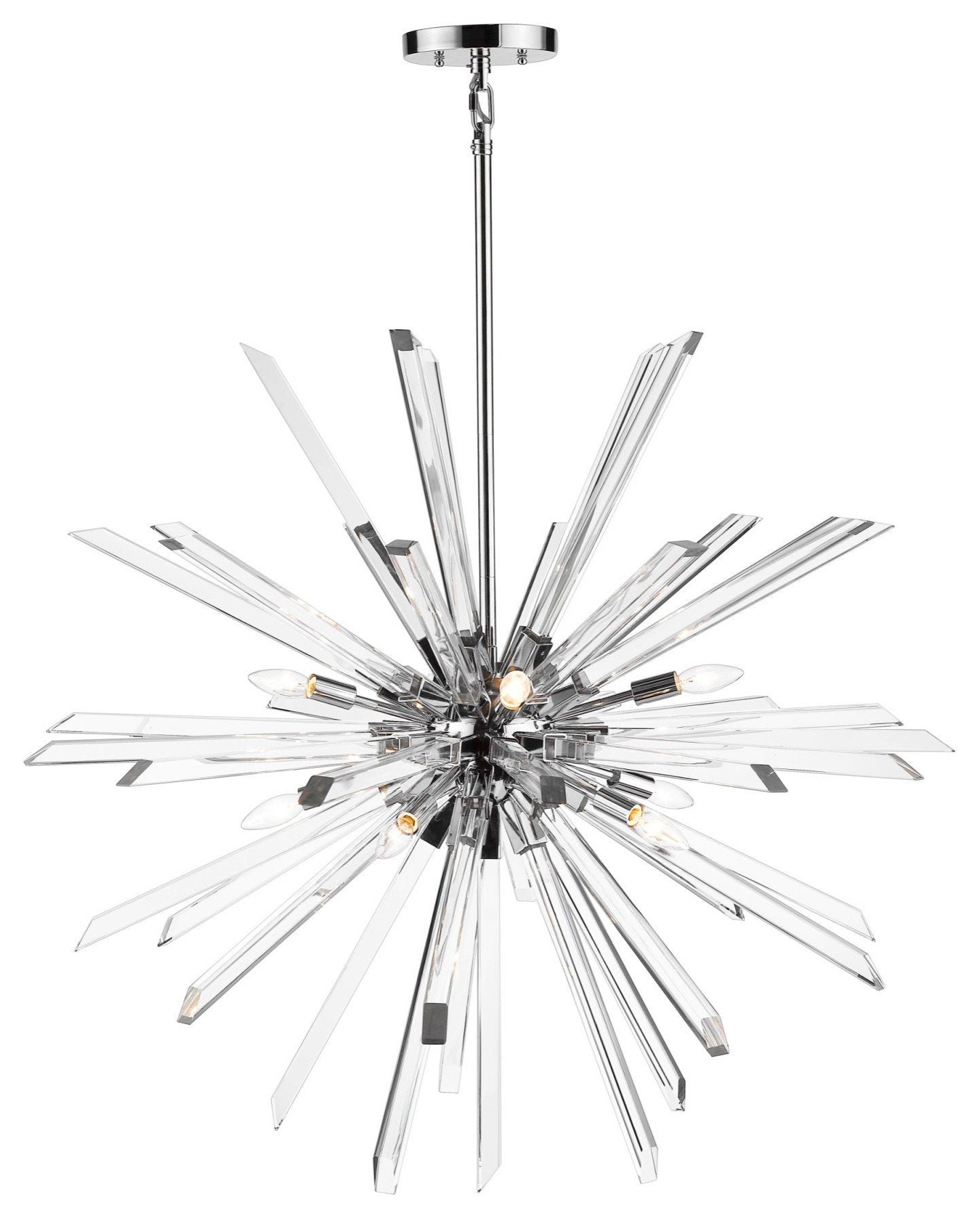 Z-Lite 4003-10 Burst 10 Light 42"W Crystal Sputnik Chandelier - ChromeBy Z-LIte
