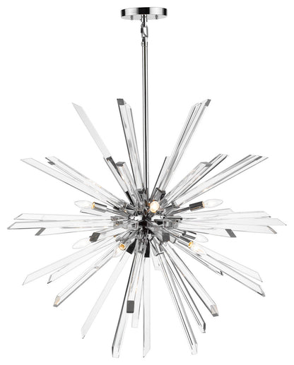 Z-Lite 4003-10 Burst 10 Light 42"W Crystal Sputnik Chandelier - ChromeBy Z-LIte
