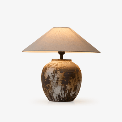 Textured Ceramic Jar Table Lamp