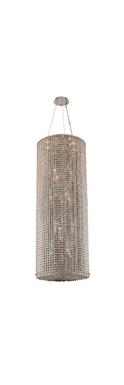 Torre 18x49" 18-Light Modern Large Pendants by AllegriBy Allegri Crystal by Kalco Lighting