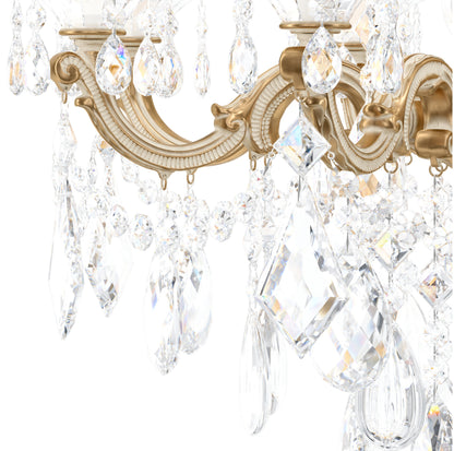 Schonbek 5007-27S 8 Light Crystal Chandelier, Parchment GoldBy Schonbek