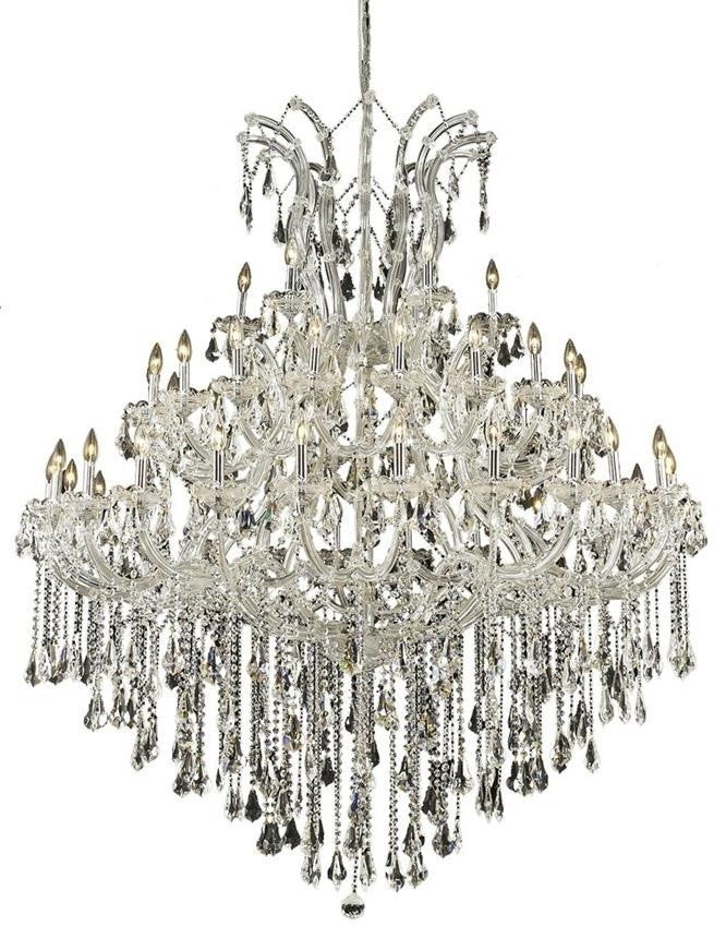 2801 Maria Theresa Collection Large Hanging Fixture, Clear, Royal CutBy Elegant Furniture & Lighting