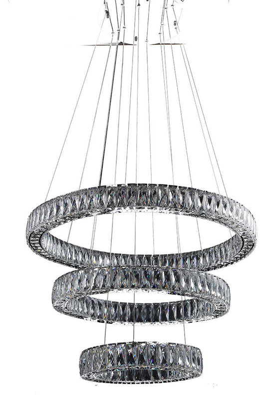 Beautiful Things Lighting Triple Ring LED Crystal Chandelier BTL007By Beautiful Things Lighting