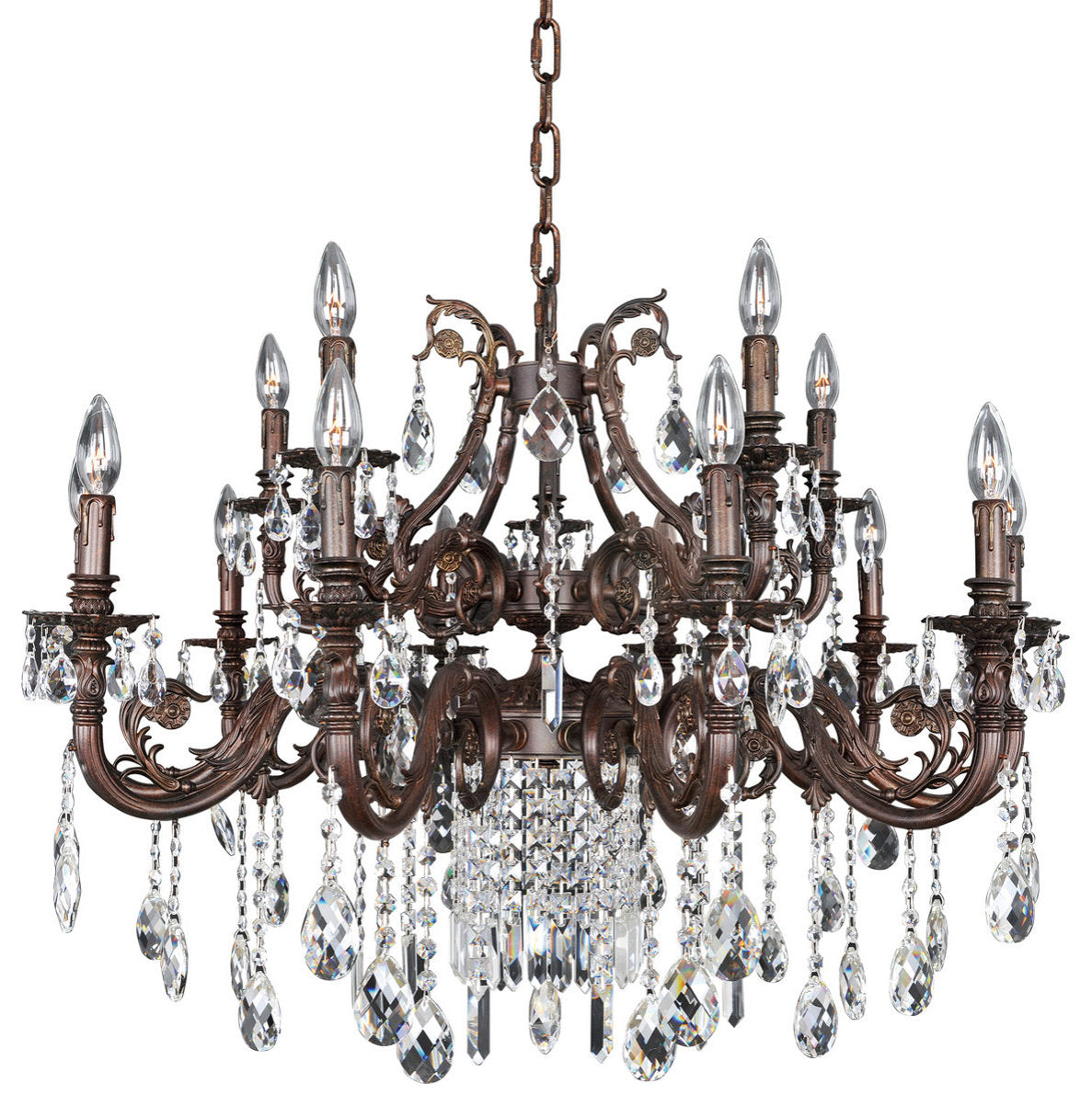 Avelli 15 Light ChandelierBy Allegri Crystal by Kalco Lighting