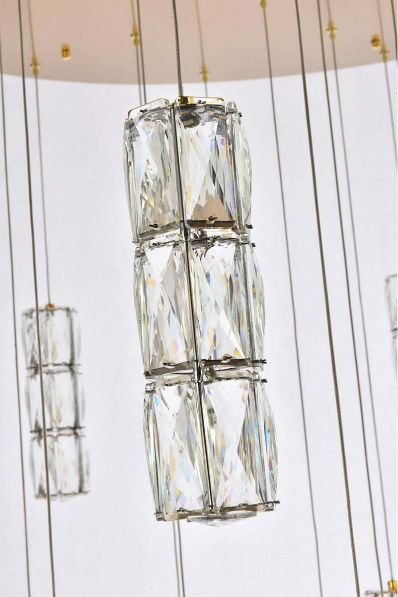 Elegant Lighting Polaris 42" Led Chandelier in GoldBy Elegant Furniture & Lighting