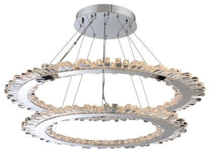 Quasar 42x2.5" 1-Light Modern Large Pendants by AllegriBy Allegri Crystal by Kalco Lighting