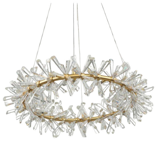 Mira Crystal Modern Chandelier, Diameter 38", 100cmBy Morsale.com