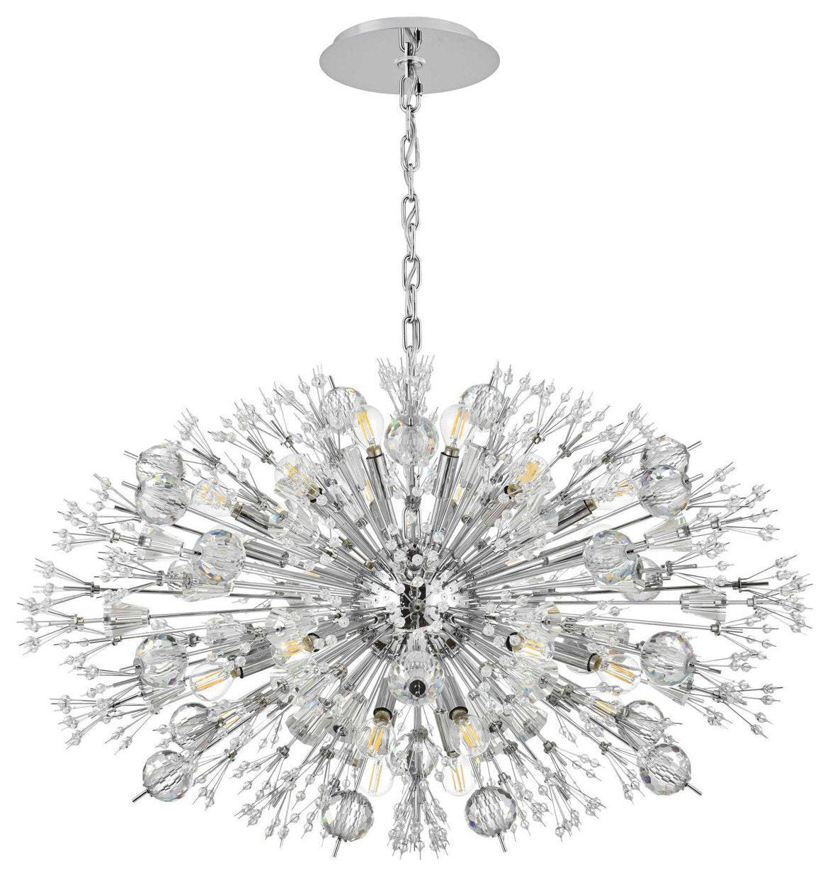 Vera 24 Light Pendant, ChromeBy Elegant Furniture & Lighting