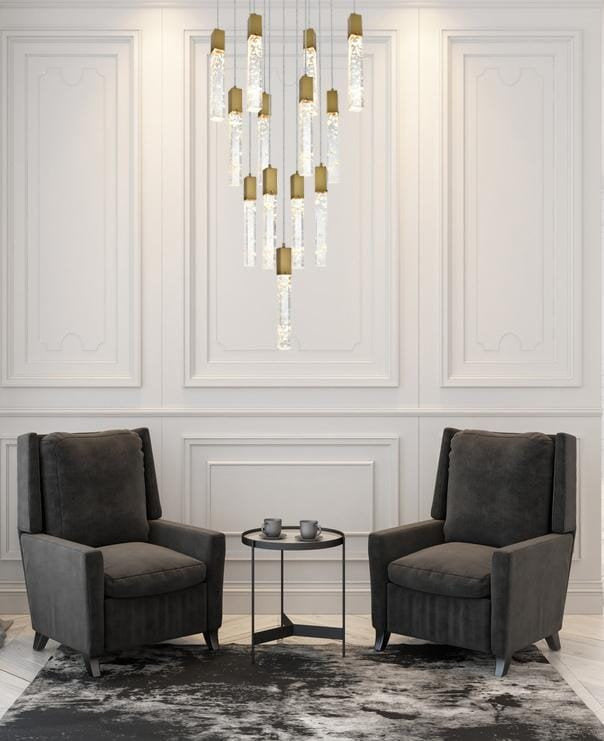 Home Living 26" Pendant, Satin GoldBy Home Living