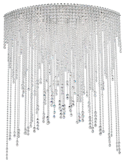 Chantant 8-Light Close to Ceiling in Stainless Steel With Clear Heritage CrystalBy Schonbek