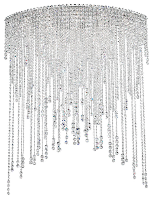 Chantant 8-Light Close to Ceiling in Stainless Steel With Clear Heritage CrystalBy Schonbek