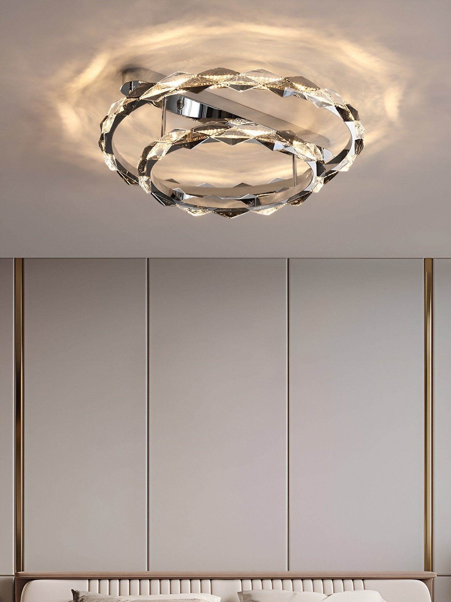 Acquedolci | Luxury Crystal Circular Ceiling Chandelier, 48w SmallBy Miron Demid LLC