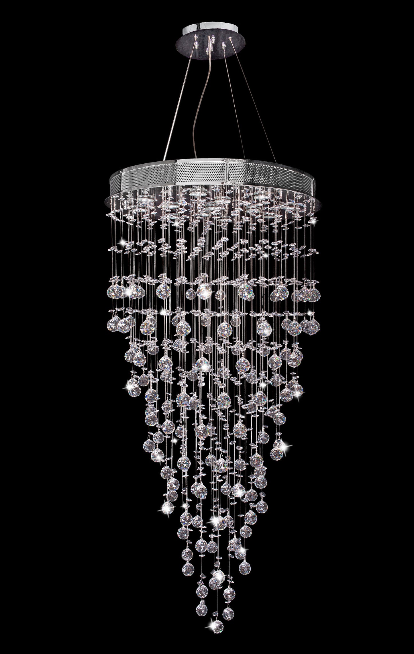 Artistry Lighting Galaxy Drop Crystal Chandelier, 28x60By Artistry Lighting
