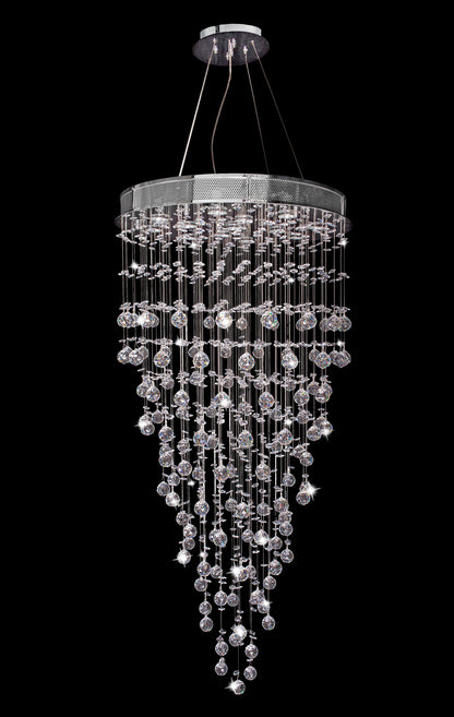 Artistry Lighting Galaxy Drop Crystal Chandelier, 28x60By Artistry Lighting