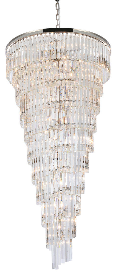 Elegant Lighting 36.5" Spiral Crystal ChandelierBy Elegant Furniture & Lighting