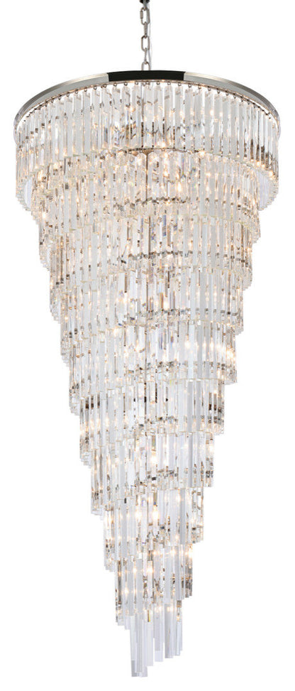 Elegant Lighting 36.5" Spiral Crystal ChandelierBy Elegant Furniture & Lighting