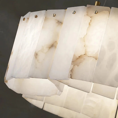 2-Tier Natural Marble Modern ChandelierBy Morsale.com