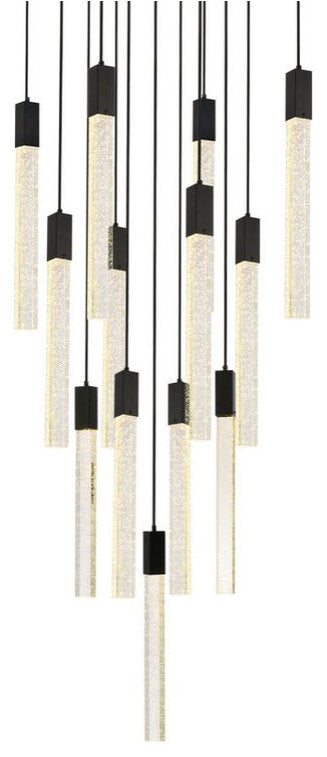 Elegant Lighting 2066G26 Weston 13 Light 26"W LED Crystal Multi - BlackBy Elegant Furniture & Lighting