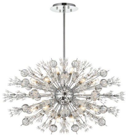 Elegant Lighting 2500D36 Vera 24 Light 36"W Crystal Sputnik - GoldBy Elegant Furniture & Lighting