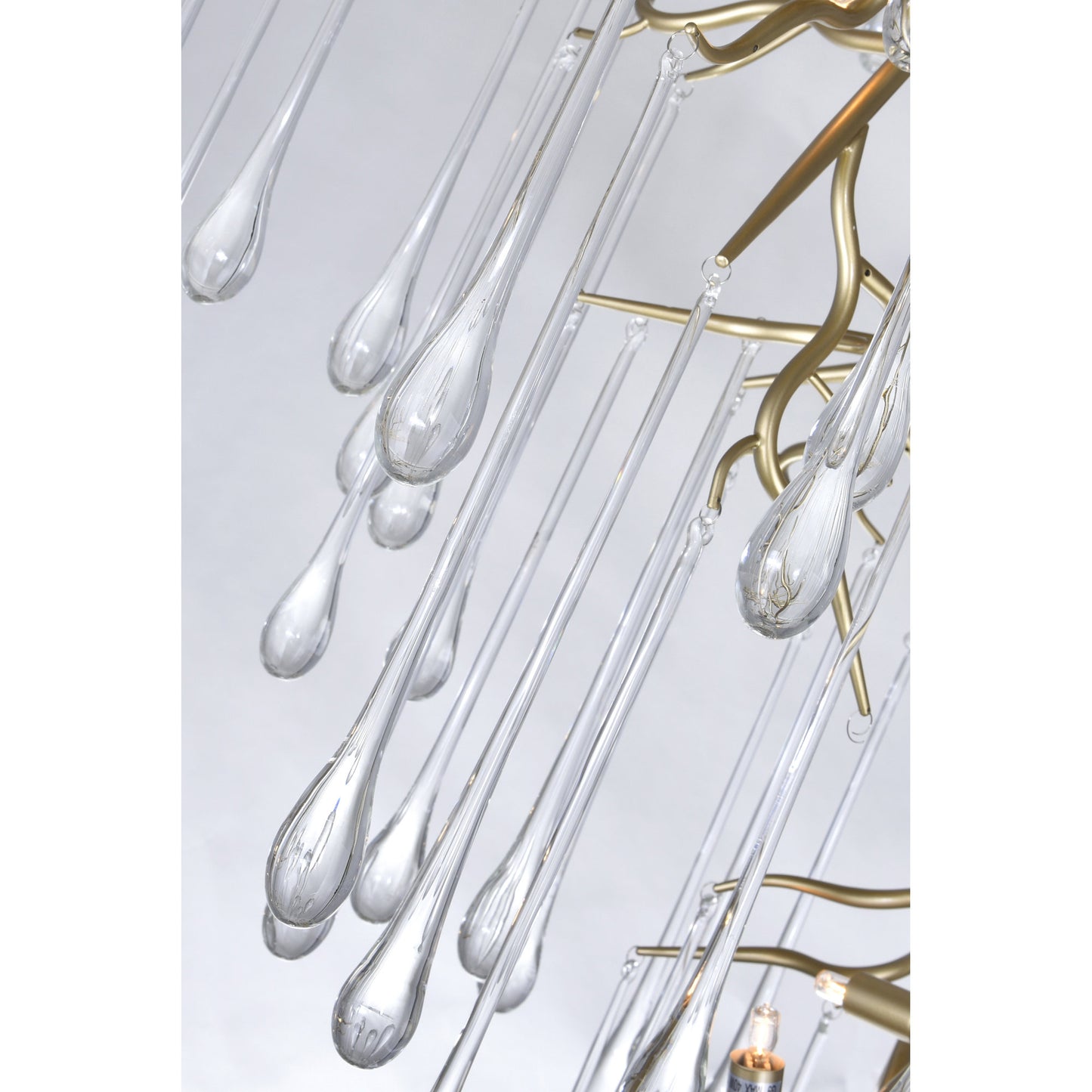 Anita 12 Light Chandelier With Gold Leaf FinishBy CWI Lighting