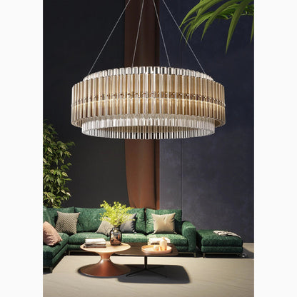 Cagnano Varano | Elegant Large Luxury Gold Crystal Chandelier, Gold, Dia120, Cool LightBy Miron Demid LLC