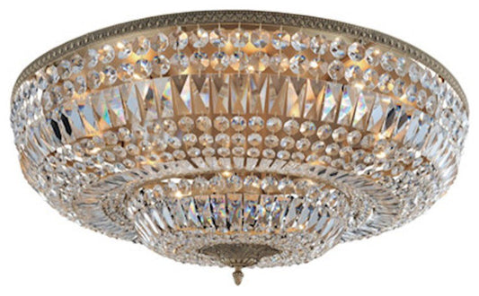 Allegri Lemire 14 Light Flush Mount, ChromeBy Allegri Crystal by Kalco Lighting