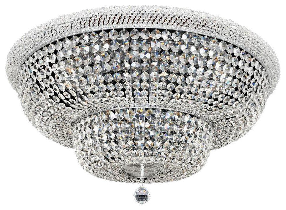 Jeweled Napoli 34" Crystal Ceiling FixtureBy KALCO LIGHTING