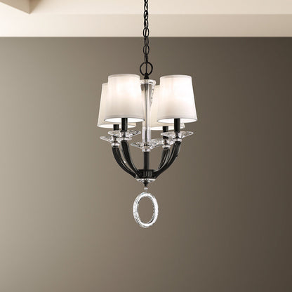 Schonbek Ma1004N-55O 4 Light Crystal Pendant, Jet BlackBy Schonbek