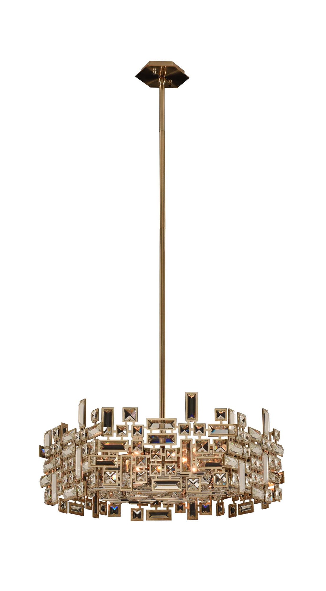 Vermeer 24" Hexagonal PendantBy Allegri Crystal by Kalco Lighting