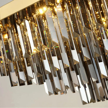 Gio Smoke Gray Crystal Ceiling Chandelier, 120cmx80cmBy MORSALE