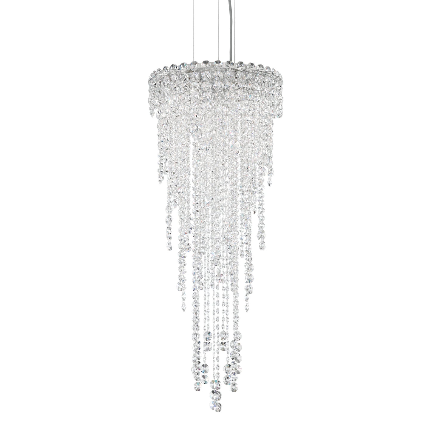 Schonbek Ch1212N-401H 4 Light Crystal Pendant, Polished Stainless SteelBy Schonbek