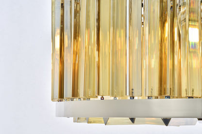Urban Classic 1203D28PN-GT/RC 8 light polished nickel Chandelier Golden TeakBy URBAN CLASSIC