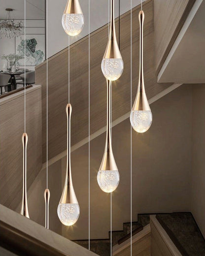 Stresa | Spiral Design Staircase Chandelier, 25 LightsBy Miron Demid LLC