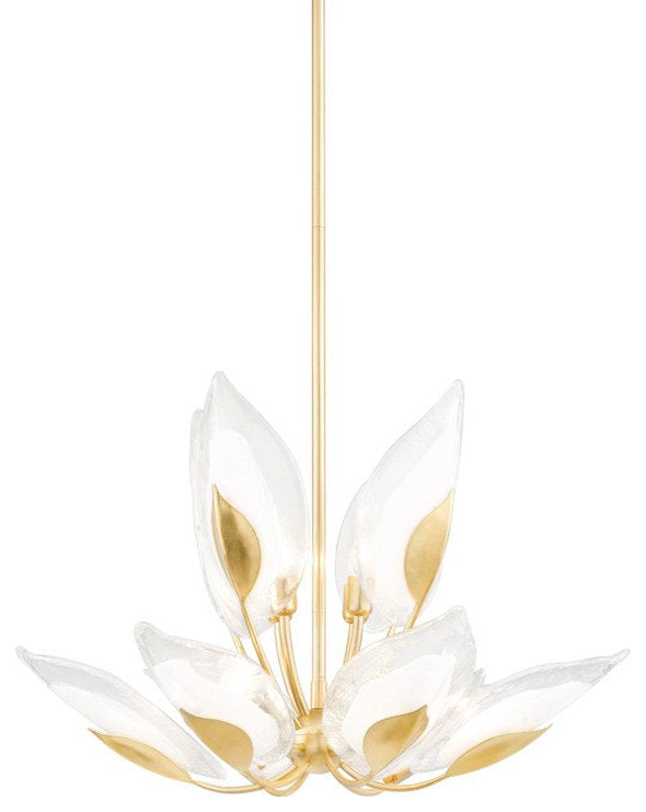Hudson Valley Blossom 10-LT Chandelier 4829-GL - Gold LeafBy Hudson Valley Lighting