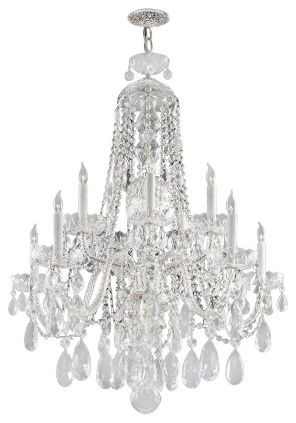 Traditional Crystal 10-Light Chandelier, Polished Chrome FinishBy Crystorama Lighting