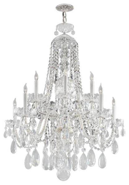Traditional Crystal 10-Light Chandelier, Polished Chrome FinishBy Crystorama Lighting