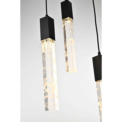Aurora 16 Light Chandelier, BlackBy Elegant Furniture & Lighting