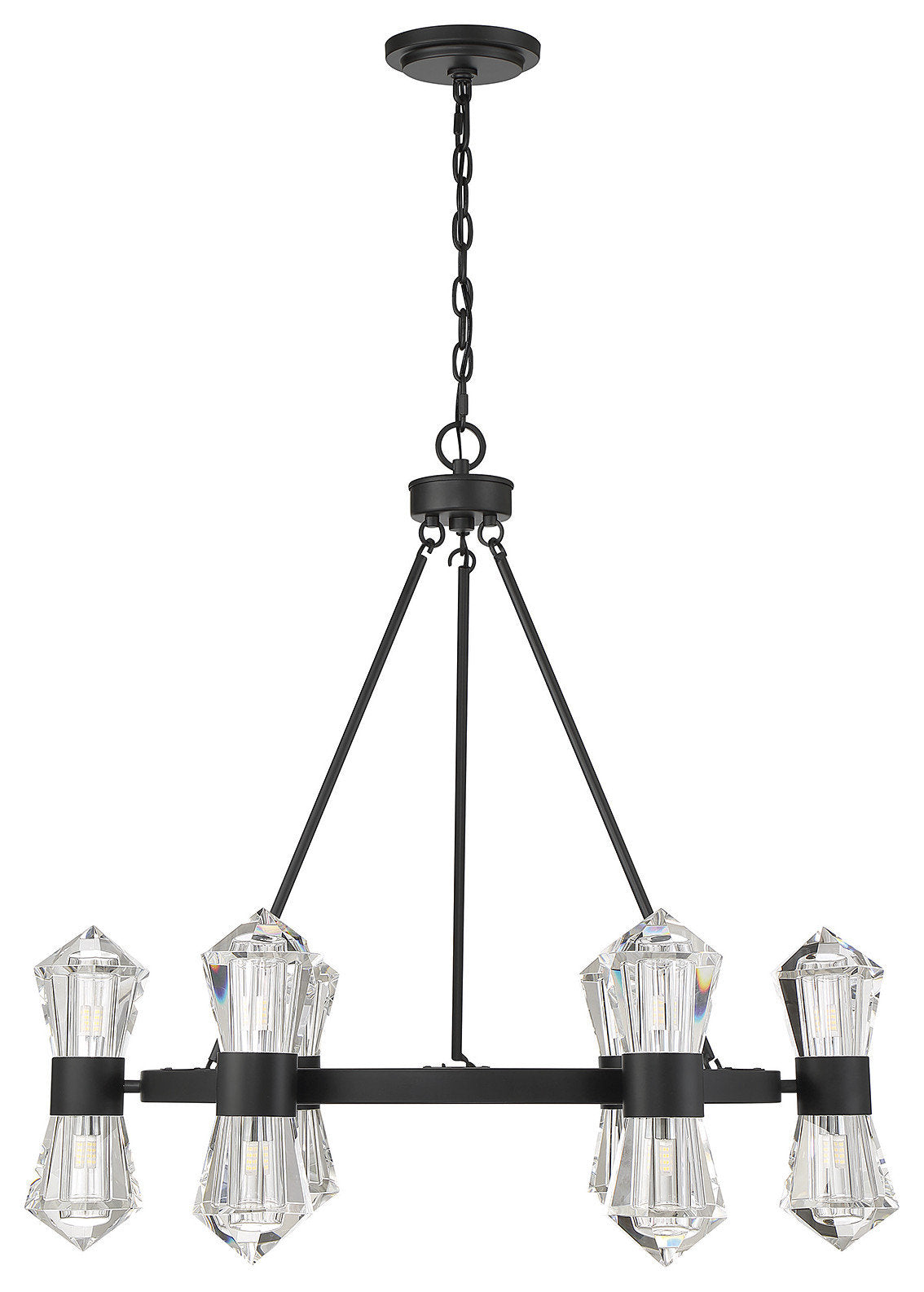 Dryden 12-Light Chandelier in Matte BlackBy Savoy House