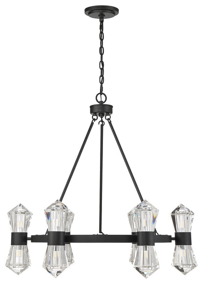 Dryden 12-Light Chandelier in Matte BlackBy Savoy House