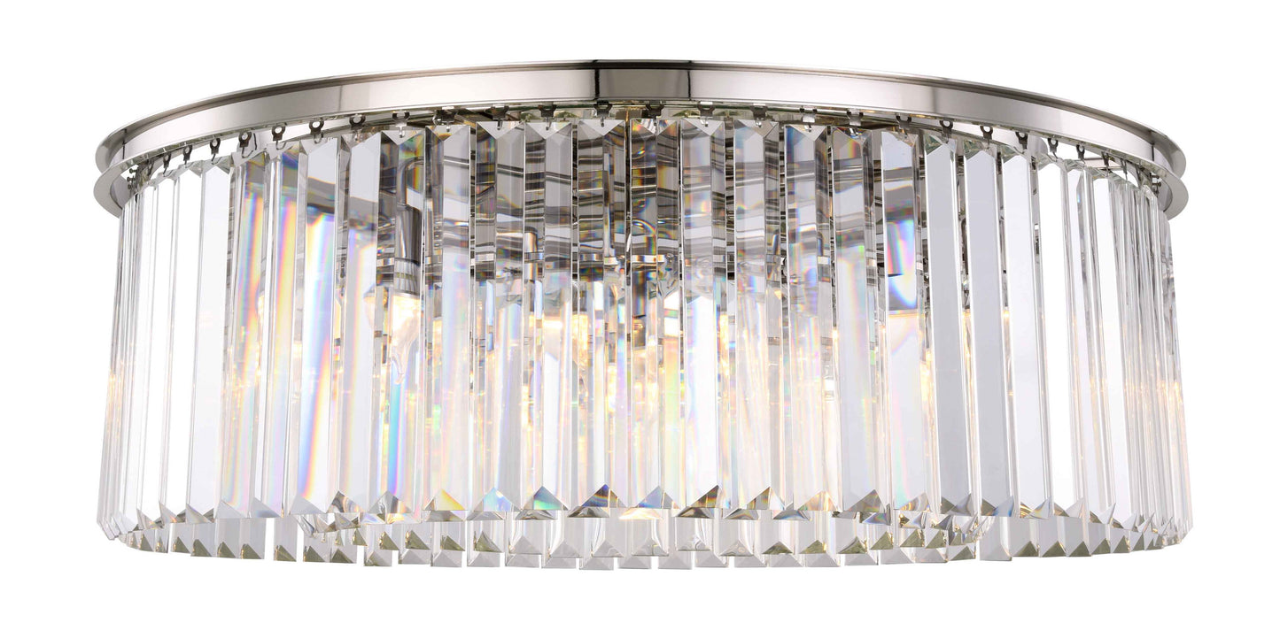 Sydney 10-Light Flush Mount, Shade: ClearBy Elegant Furniture & Lighting