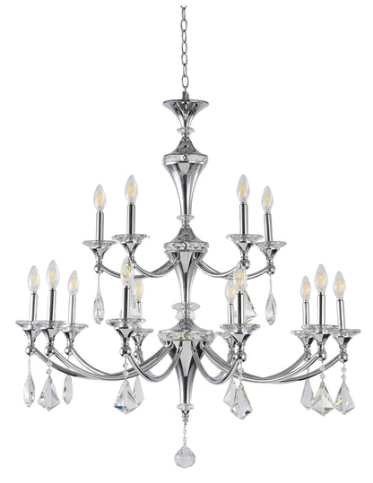 15-Light Two Tier Chrome FrameBy Design Living