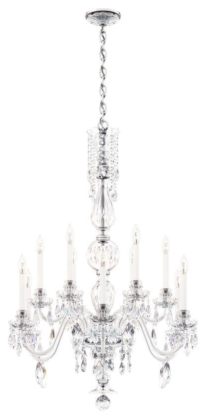 Schonbek Ha5808N-40H 12 Light Crystal Chandelier, SilverBy Schonbek