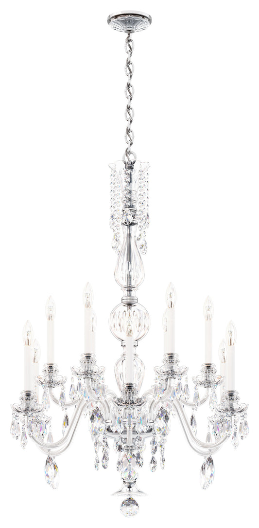 Schonbek Ha5808N-40H 12 Light Crystal Chandelier, SilverBy Schonbek