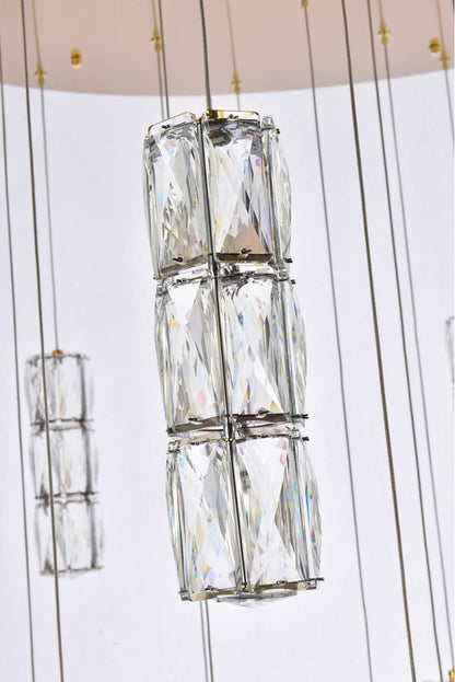 Elegant Lighting Polaris 38" Led Chandelier in GoldBy Elegant Furniture & Lighting