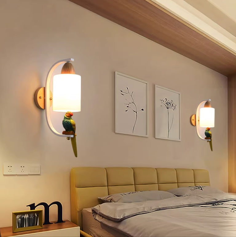 Solid Wood Bedside Wall Lamp �C Minimalist Creative Light for Living Room or Stair Aisle