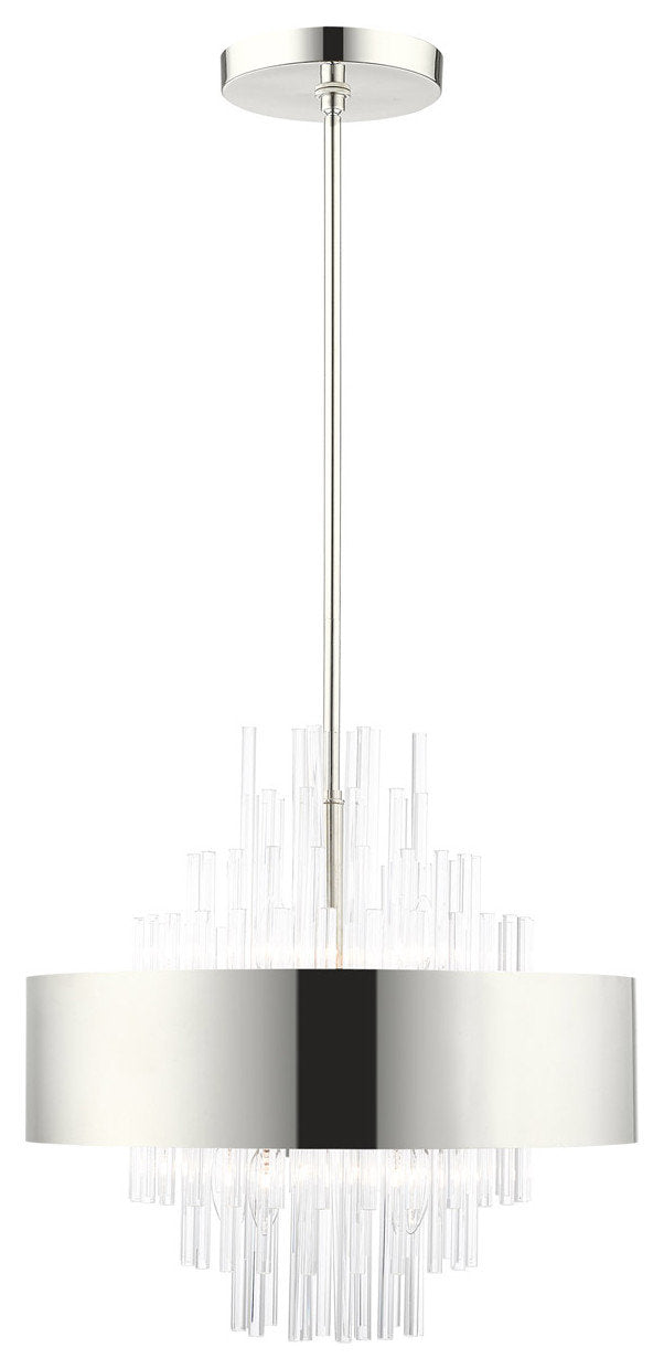 Orenburg 8 Light Chandelier, Polished NickelBy Livex Lighting Inc.