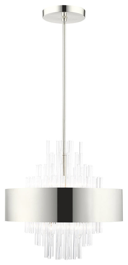 Orenburg 8 Light Chandelier, Polished NickelBy Livex Lighting Inc.
