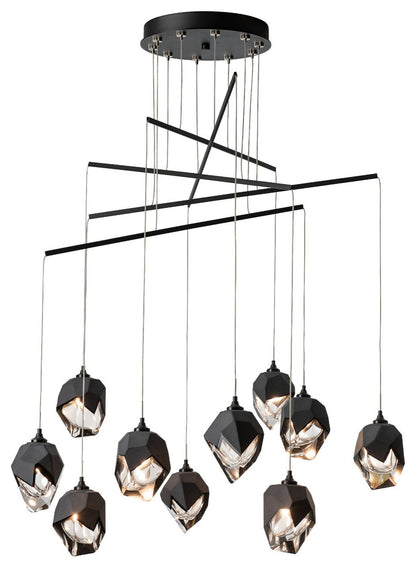 Chrysalis 10-Small Crystal Mobile Pendant, Black/Black Crystal, StandardBy Hubbardton Forge