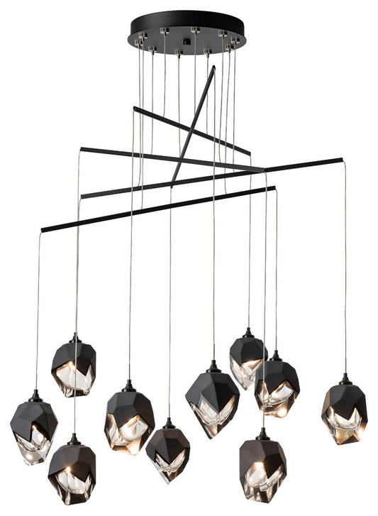 Chrysalis 10-Small Crystal Mobile Pendant, Black/Black Crystal, StandardBy Hubbardton Forge